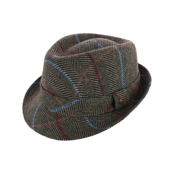 Epoch Hats Company Chapeau Fedora en Laine à Carreaux Classique (Hommes)