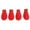 Red, variant on XISAOK 4PCS Anti-Slip Dog Shoes Rubber Boots for Small Medium Large Puppy Pet Dogs