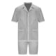 thumbnail image 4 of Conjunto de Traje para Hombre Malla Respirable de Dos Piezas, Hueco Casual Delgado Pantalones Cortos de Manga Corta para Al Aire Libre, 4 of 7