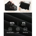 thumbnail image 4 of INNERSY Women's Lace Boyshort Panties Cotton Boxer Briefs Underwear Mid Rise 3-Pack(M,Black), 4 of 7