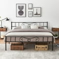 thumbnail image 4 of DSstyles Bed Frame Metal Platform Mattresswith Headboard and Footboard, Under-Bed Storage, no Box Spring Needed, 4 of 8