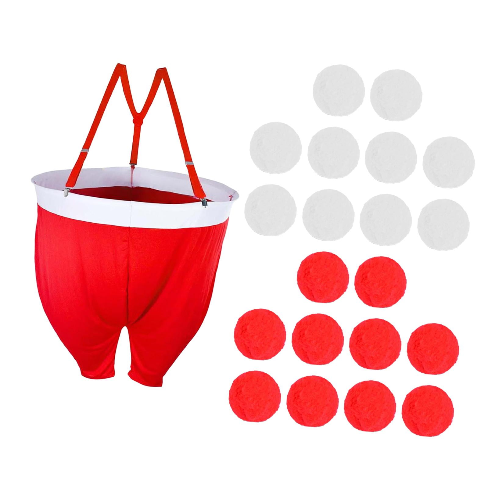 Santa Costume Santa Pants Christmas Decorations Fabric Toss Game Set for Family Holiday Indoor Outdoor Use