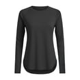 thumbnail image 5 of Helii Women's UPF 50+ Long Sleeve Sun Protection Shirt – Quick Dry Lightweight Rash Guard with Crew Neck Raglan Sleeve, Breathable Moisture Wicking Tops Black,XXL, 5 of 5