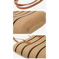 thumbnail image 4 of Granjero Gordo Bolso de hombro tejido para mujer, bolso de mano tejido y bolso de cosméticos, bolso de mano tejido elegante para playa de verano, bolsos de hombro de 9 x 10,6 x 3,93 pulgadas (B), 4 of 5