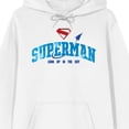 thumbnail image 2 of Superman 2025 Look Up Adult White Long Sleeve Hooded Sweatshirt-Large, 2 of 7