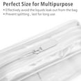 thumbnail image 5 of PACKISM Clear Toiletry Bag, 3 Pack TSA Approved Toiletry Bag Quart Size Bag, Travel Makeup Cosmetic Bag for Women Men, Carry on Airport Airline Compliant Bag, White (for age 12 or above), 5 of 10