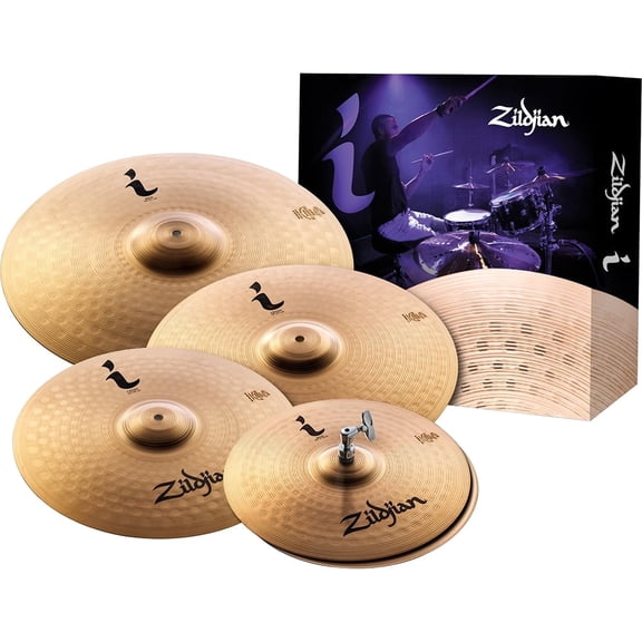 Zildjian I Series Pro Gig Cymbal Pack - 14" Hi Hats, 16" Crash, 18" Crash, and 20" Ride