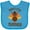 Turquoise, variant on Inktastic Thanksgiving Nana Little Turkey Boys or Girls Baby Bib
