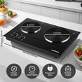 thumbnail image 6 of CUSIMAX 1800W Portable Double Burner Hot Plate – Stainless Steel Countertop Electric Cooktop with Dual Cast Iron Heating Plates, Easy-to-Clean Design, Upgraded Version, 6 of 8