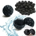 thumbnail image 4 of 100 bio-filter balls for aquariums, water purification biological balls, 16mm, filter media nitrification magic balls with cotton, 4 of 7