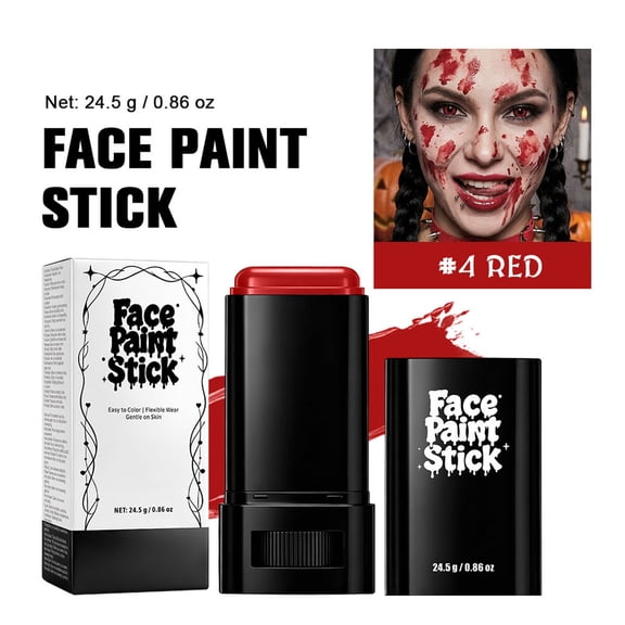 Halloween Face Paint Crayons, Matte Washable Temporary Body Art Face Paint Sticks for Party Stage Makeup