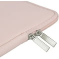 thumbnail image 6 of RAINYEAR 15.6 Inch Laptop Sleeve Soft PU Leather Case Protective Water Resistant Zipper Padded Cover Carrying Bag Compatible with 15.6" Notebook Computer Chromebook (Pink), 6 of 7