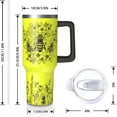 thumbnail image 2 of Bee Gifts Cup for Women Men, Let It Bee 40oz Tumbler with Handle and Straw, Stainless Steel Double Walled Insulated Mug Water Bottle, Bee Lover Birthday Gift Idea, 2 of 6