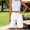 White, variant on CYRBOKO Women's Summer Cargo Shorts, Casual Holiday Elastic Waist Relaxed Bermuda Shorts with Pockets Khaki Size XL