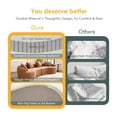 thumbnail image 6 of 110" Oversized Modern Curved Sectional Sofa Couch, 4-Seater Boneless Compression Cloud Couch, Chenille Modular Sectional Sofa Couches for Living Room, Apartment, Office, Brown, 6 of 9