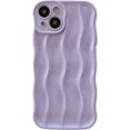 thumbnail image 1 of ORUYROP Designed for iPhone 15 Pro Max Case,Water Ripple Pattern Curly Wave Frame Soft Cute Phone Cover for Men Women Girls（iPhone 15 Pro Max,Taro Purple）, 1 of 7