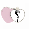 thumbnail image 1 of Pelo de educación física deportes de salto Bolsa de viaje Mirror maquillaje corazón rosa, 1 of 4