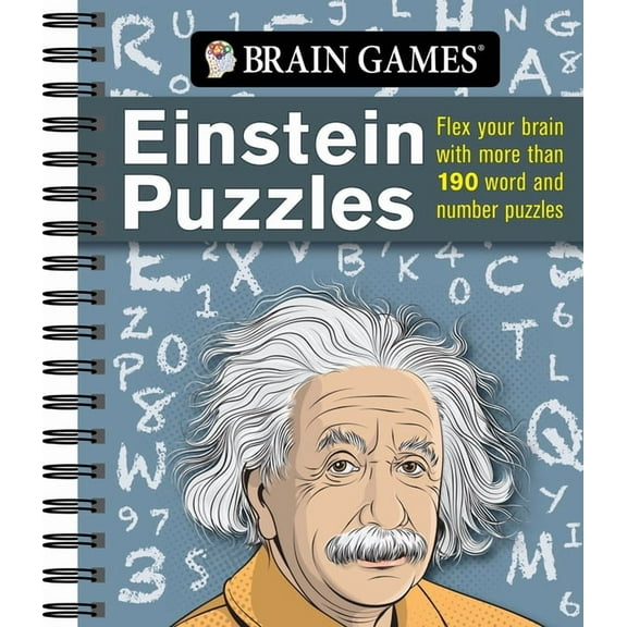 Brain Games Brain Games - Einstein Puzzles: Flex Your Brain with More Than 190 Word and Number Puzzles, (Spiral-Bound)