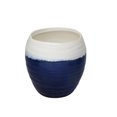 thumbnail image 1 of Benzara BM190655 Two Tone Decorative Ceramic Planter Pot - Blue & White, 1 of 1