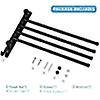thumbnail image 4 of noir Porte-serviettes Salle De Bain Avec 4 Barres 180rotatives Sche-serviettes En Acier Inoxydable Sus304 32cm Porte Serviette Murale Sche-serviet, 4 of 5