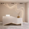 thumbnail image 2 of Advisory Banco Reception Desk Shop Front Desk Podium Register Conference Reception Desk Beauty Salon Schreibtisch Bar Furniture My Lux Decor Round, 2 of 7