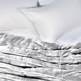 thumbnail image 2 of Vellux Plush Quilted Blanket, King, Light Grey, 2 of 7