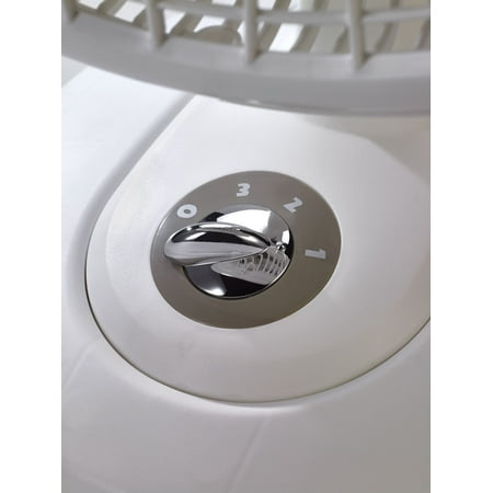 

practical 16” 3-Speed Oscillating Performance Table Fan with Tilt-back Model 2506 White