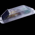 thumbnail image 3 of HUGFEGWE Solar Strobe Warning Light Sensitive LED Warning Lamp Super Bright Waterproof Light Control Flashing Beacon Barricade Construction Safety Road Signs Flash Traffic Lights (White) CJB91-28215, 3 of 9