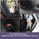 thumbnail image 5 of Protector de la cubierta del asiento del automóvil para perros con cubiertas laterales para evitar que el perro se raye con ventana de malla G y bolsa de almacenamiento Cubierta del asiento para mascotas para el asiento trasero del automóvil / SUV / camión con cinturón de seguridad para perros Ormromra LRWJ047-1, 5 of 7
