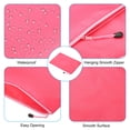 thumbnail image 4 of Unique Bargains Waterproof Zipper File Bags, A4 Document Holders for Office, Pink 3 Pack, 4 of 6