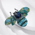 thumbnail image 2 of Vintage Classic Women Luxury Bee Crystal Brooch Jewelry Big Rhinesotne Metal Insect Badges For Lady Suit Coat Brooches Pins Gift, 2 of 7