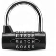 thumbnail image 1 of Letter Combination Padlock, Code Padlock Waterproof and Rustproof Combination Padlock Lock for Families, Schools, Businesses, Lockers and Other Place, 1 of 5