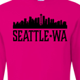 thumbnail image 4 of Inktastic Seattle Washington City Skyline Long Sleeve T-Shirt, 4 of 5