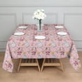 thumbnail image 3 of Pink Cow Milk Pattern Square Tablecloth,Waterproof Square Table Cover,Wipeable Spillproof Washable Table Cover for Home Kitchen Party Decor 60"x60"(152x152cm), 3 of 6