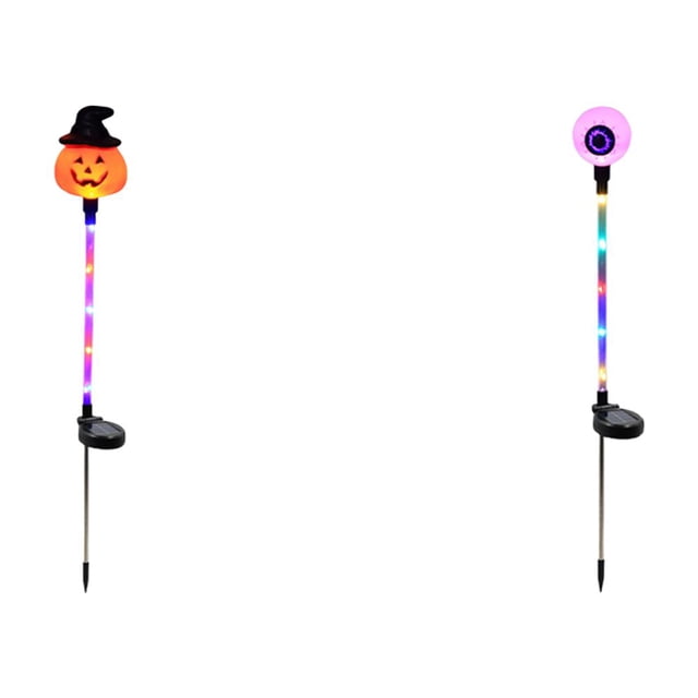 Luces Solares Al Aire Libre Halloween Estaca Calabaza