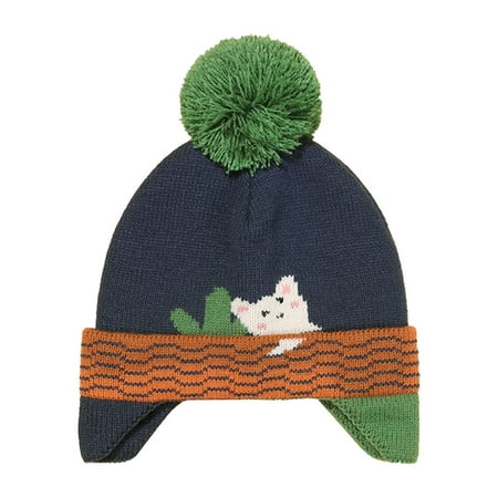 

KIds Baby Toddler Girls Boys Soft Warm Knit Cartoon Carrot Hat Kids Winter Hat With Fleece Hood Cap Hat for Baby Boy