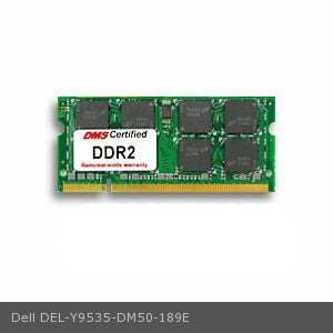 5300 Cl5 Memory Module - Dell Y9535 equivalent 1GB eRAM Memory 200 Pin DDR2-667 PC2-5300 128x64 CL5 1.8V SODIMM - DMS