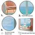 thumbnail image 3 of Designart "Dreamy Pink And Blue Coastal Getaway III" Coastal Floater Framed Wall Art Living Room, 3 of 5