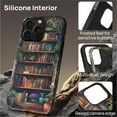 thumbnail image 5 of FKBRCL4U for iPhone 14 Pro Max Compatible with Magsafe Case Retro Vintage Dark Bookshelf Plants Pattern for Girl Boy Full Body Magnetic Design Soft Silicone Protection, 5 of 7