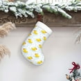 thumbnail image 6 of Bingfone Yellow Rubber Duck Print Personalized Christmas Stocking - Snowman Design Large 18 inch,Family Holiday Season Decor, 6 of 7