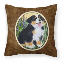Bernese Mountain Dog Fabric Decorative Pillow