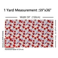 thumbnail image 3 of Homewish Cute Flower Fabric by the Yard 2 Yard,Rustic Floral Room Decor Fabric by the Yard,Red White Yellow Fabric for Sewing For Girls,Luxury Bedroom Decor, 3 of 6