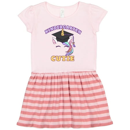 

Inktastic Kindergarten Cutie Unicorn Gift Toddler Girl Dress