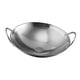 thumbnail image 5 of Wok de acero inoxidable,Wok de acero inoxidable Wok de fondo redondo Wok chino,Olla wok de doble oreja,sartén antiadherente,sartén wok,Sartén para condimentar la cocina del, 5 of 8