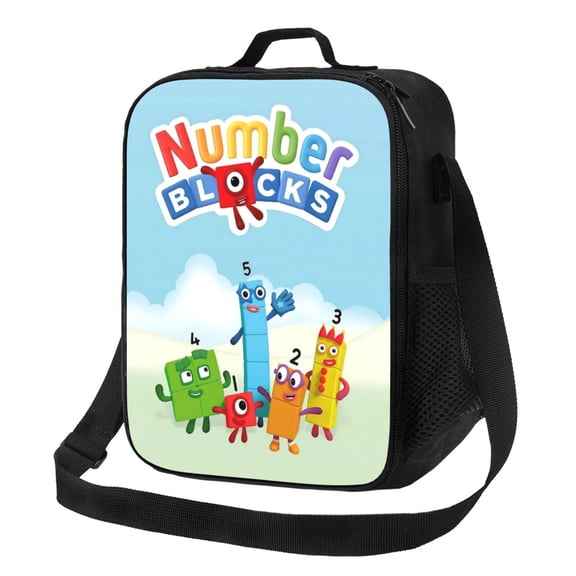 Numberblocks Reusable Lunch Box Portable Lunch Bag for Women Men Teen Work Office With Lunch Storage Bag