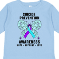 thumbnail image 4 of Inktastic Suicide Prevention Awareness Hope Support and Love Boys or Girls Long Sleeve Toddler T-Shirt, 4 of 5