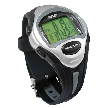 Marathon Runner Watch, Ladies, w/ Target Time Setting, Time Alert, 150 Lap Chronograph Memory (Black