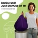 thumbnail image 5 of Mantel desechable de plástico, 10 unidades, para fiestas, color morado, 5 of 6