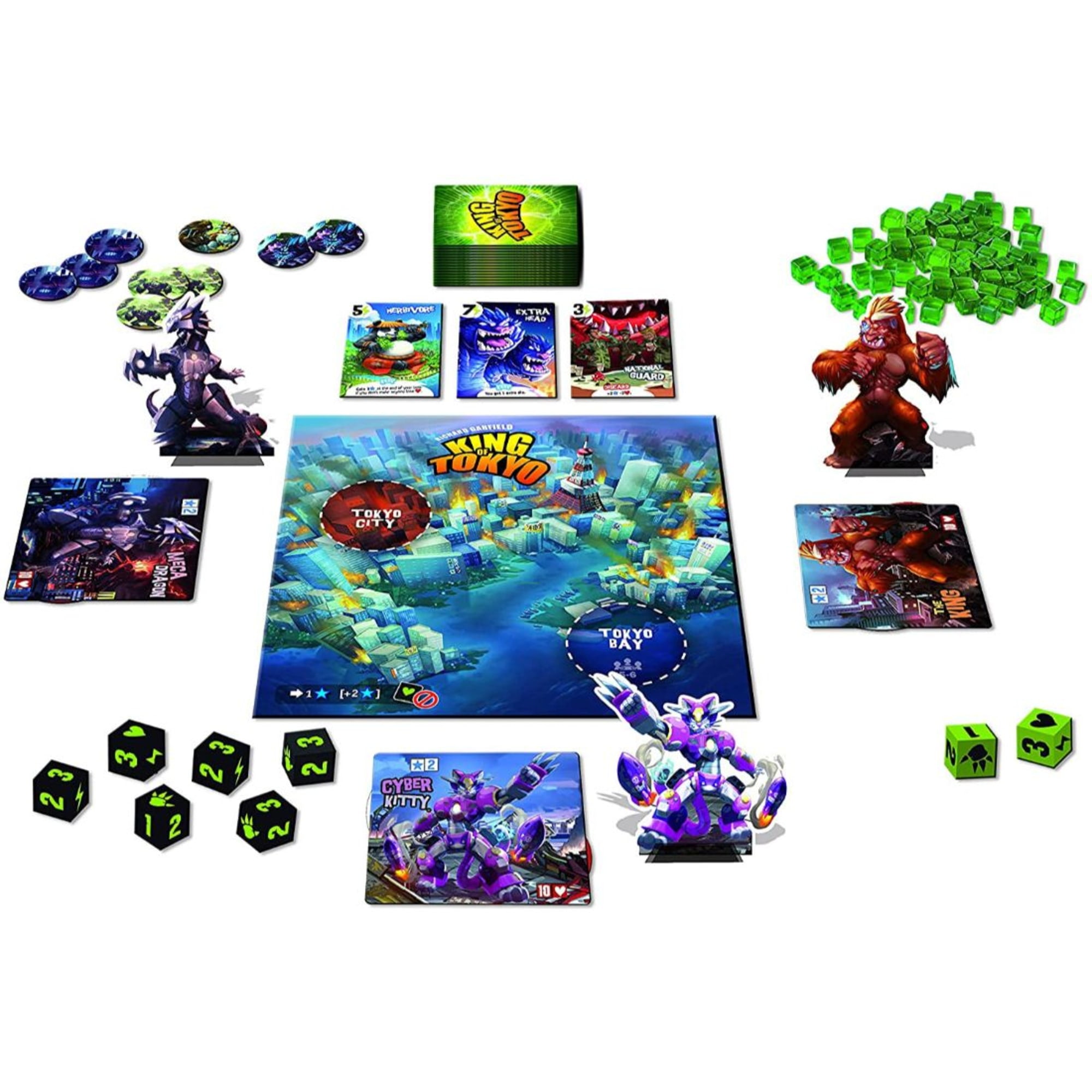 King of Tokyo: New Edition - IELLO Board Game, Ages 8+, 2-6 Players, 30 Min