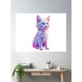thumbnail image 2 of Wild Cat White Lynx Poster Wall Art, Modern Wall Decor For Living Room Bedroom, 12x18 UNFRAMED, 2 of 3